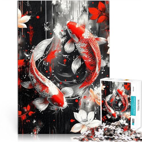 1000-teilige Puzzles für Erwachsene Quizspiel Koi Fisch Aquarell Balance Wanddekoration Einzigartige Geburtstags- und Weihnachtsgeschenke75x50cm 1000-teilige Puzzles für Erwachsene Quizspiel Koi Fisch Aquarell Balance Wanddekoration Einzigartige Geburtstags- und Weihnachtsgeschenke75x50cm von AITEXI