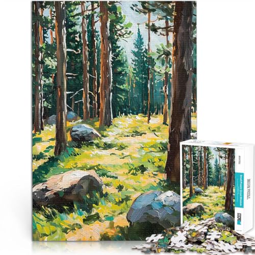 1000-teilige Puzzles für Erwachsene Schwierig Schwer Waldbäume mit Sonnenlicht Wanddekoration Einzigartige Geburtstags- und Weihnachtsgeschenke75x50cm 1000-teilige Puzzles für Erwachsene Schwierig Schwer Waldbäume mit Sonnenlicht Wanddekoration Einzigartige Geburtstags- und Weihnachtsgeschenke75x50cm von AITEXI