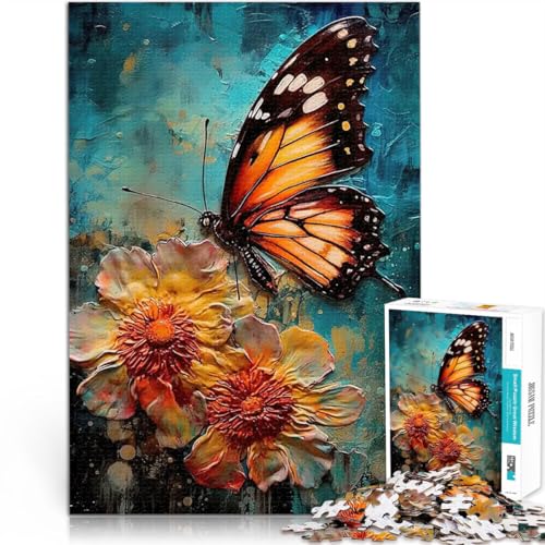 1000-teilige Puzzles für Erwachsene Spiele Spielzeug Geschenk Blumen-Schmetterlingsgemälde Lernspiel für Geburtstag, Weihnachten75x50cm 1000-teilige Puzzles für Erwachsene Spiele Spielzeug Geschenk Blumen-Schmetterlingsgemälde Lernspiel für Geburtstag, Weihnachten75x50cm von AITEXI