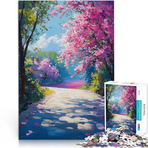 1000-teilige Puzzles für Erwachsene Spielspielzeug Frühlingspfad Lernspiel für Geburtstag, Weihnachten75x50cm 1000-teilige Puzzles für Erwachsene Spielspielzeug Frühlingspfad Lernspiel für Geburtstag, Weihnachten75x50cm von AITEXI