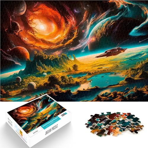 1000-teilige Puzzles für Erwachsene Spielspielzeug Himmlisch grüne Landschaft Einzigartige Wohndekoration und Geschenke38x26cm von AITEXI