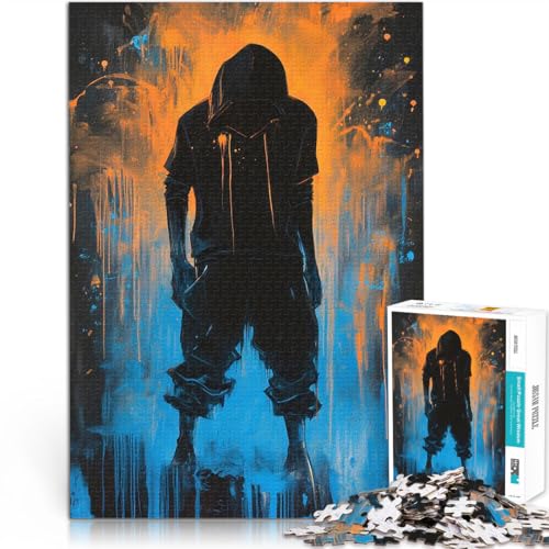 2000-teilige Puzzles für Erwachsene Spielzeug-Intellektuelles Spiel Straßenphilosoph Geeignet für die Schreibtischdekoration70x100cm von AITEXI