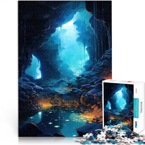 1000-teilige Puzzles für Erwachsene Spielzeug-Intellektuelles Spiel Versteckter Pool unter der Erde Wanddekoration75x50cm von AITEXI