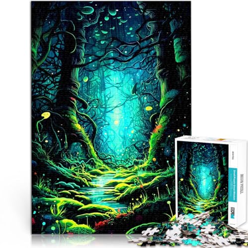 1000-teilige Puzzles für Erwachsene Spielzeug Lernspiele Stressabbau Fantasiewald eignet ganze Familie38x26cm von AITEXI
