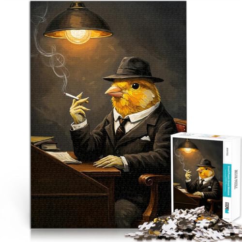 1000-teilige Puzzles für Erwachsene Spielzeug Lernspiele Stressabbau Kanarienvogel im Anzug Geburtstagsgeschenk, Geschenke52x38cm 1000-teilige Puzzles für Erwachsene Spielzeug Lernspiele Stressabbau Kanarienvogel im Anzug Geburtstagsgeschenk, Geschenke52x38cm von AITEXI