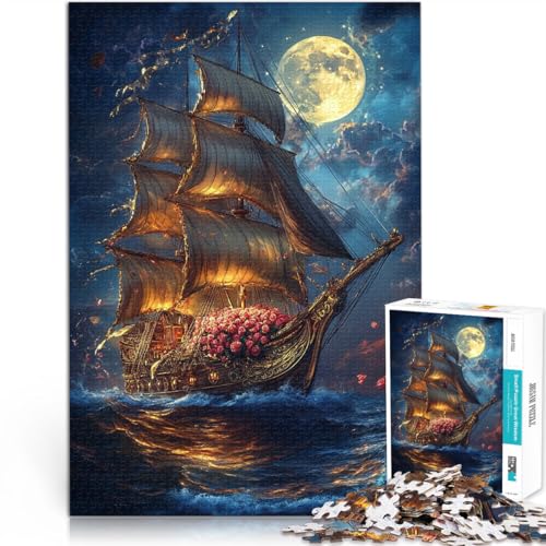 2000-teilige Puzzles für Erwachsene Stressabbau-Spielzeug Segelbootlandschaft eignet ganze Familie70x100cm von AITEXI