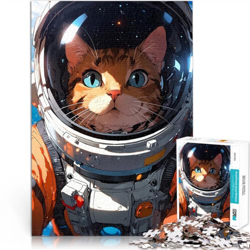 1000-teilige Puzzles für Erwachsene Stressabbau – Staycation – Zeit totschlagen Katzenastronaut Tolle Geschenke und Spielzeuge70x100cm 1000-teilige Puzzles für Erwachsene Stressabbau – Staycation – Zeit totschlagen Katzenastronaut Tolle Geschenke und Spielzeuge70x100cm von AITEXI