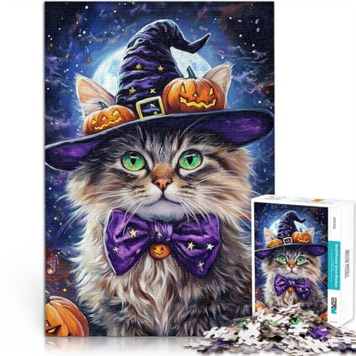1000-teilige Puzzles für Teenager Anspruchsvoll, Aber lustig und humorvoll Halloween-Katze~ Geburtstagsgeschenk, Geschenke52x38cm 1000-teilige Puzzles für Teenager Anspruchsvoll, Aber lustig und humorvoll Halloween-Katze~ Geburtstagsgeschenk, Geschenke52x38cm von AITEXI