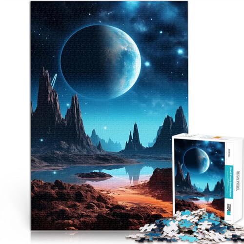 1000-teilige Puzzles für Teenager Dekomprimierendes intellektuelles Lernspielzeug Berge und Planeten Geschenk zum Geburtstag52x38cm 1000-teilige Puzzles für Teenager Dekomprimierendes intellektuelles Lernspielzeug Berge und Planeten Geschenk zum Geburtstag52x38cm von AITEXI