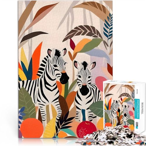 1000-teilige Puzzles für Teenager Dekomprimierendes intellektuelles Lernspielzeug EIN Paar Zebras Geburtstagsgeschenk, Geschenke, Wandkunst38x26cm 1000-teilige Puzzles für Teenager Dekomprimierendes intellektuelles Lernspielzeug EIN Paar Zebras Geburtstagsgeschenk, Geschenke, Wandkunst38x26cm von AITEXI