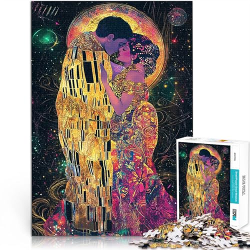 1000-teilige Puzzles für Teenager Denkspiel Der Kuss Himmlische Fantasie Jugendstil Die Liebe zwischen Paaren stärken52x38cm 1000-teilige Puzzles für Teenager Denkspiel Der Kuss Himmlische Fantasie Jugendstil Die Liebe zwischen Paaren stärken52x38cm von AITEXI