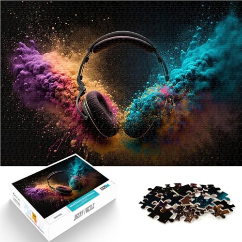 1000-teilige Puzzles für Teenager Gehirnintelligenz-Herausforderung süchtig machendes Spielzeug Kopfhörer Wichtelgeschenke38x26cm 1000-teilige Puzzles für Teenager Gehirnintelligenz-Herausforderung süchtig machendes Spielzeug Kopfhörer Wichtelgeschenke38x26cm von AITEXI