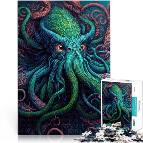 1000-teilige Puzzles für Teenager Gehirnintelligenz-Herausforderung süchtig machendes Spielzeug Oktopus Heimdekoration52x38cm 1000-teilige Puzzles für Teenager Gehirnintelligenz-Herausforderung süchtig machendes Spielzeug Oktopus Heimdekoration52x38cm von AITEXI