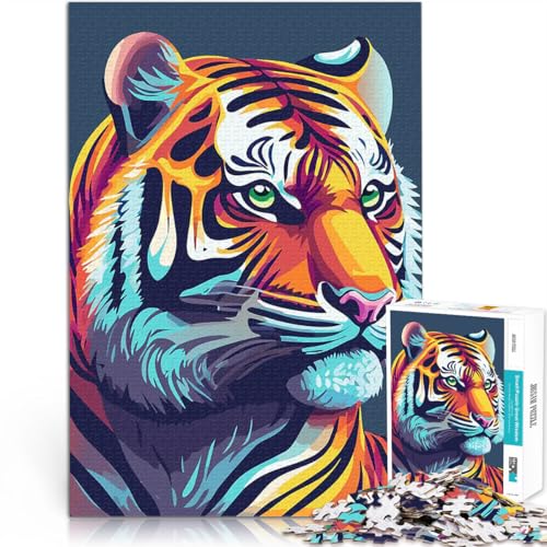 1000-teilige Puzzles für Teenager Gehirnintelligenz-Herausforderung süchtig machendes Spielzeug Tiger Wohnkunstdekor52x38cm 1000-teilige Puzzles für Teenager Gehirnintelligenz-Herausforderung süchtig machendes Spielzeug Tiger Wohnkunstdekor52x38cm von AITEXI