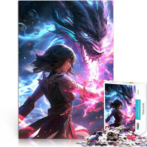 1000-teilige Puzzles für Teenager Geschenke zum Suchbegriff: Herausfordernde Spiele Drachenmagier Wohnkunstdekor75x50cm von AITEXI