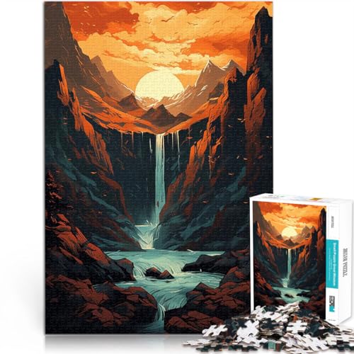 1000-teilige Puzzles für Teenager Geschenke zum Suchbegriff: Herausfordernde Spiele Fantasielandschaft Wohnkunstdekor38x26cm von AITEXI