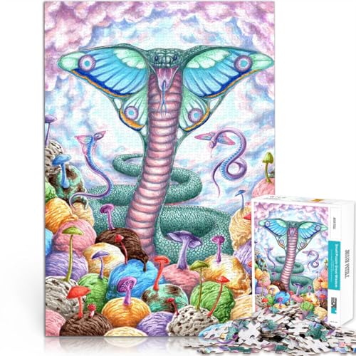 1000-teilige Puzzles für Teenager Geschenke zum Suchbegriff: Herausfordernde Spiele Schmetterlingsschlange Für Paare geeignet75x50cm von AITEXI