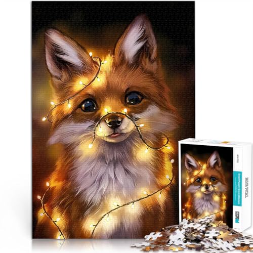 1000-teilige Puzzles für Teenager Geschenke zum Suchbegriff: Herausfordernde Spiele Weihnachtsfuchs Wichtelgeschenke38x26cm von AITEXI