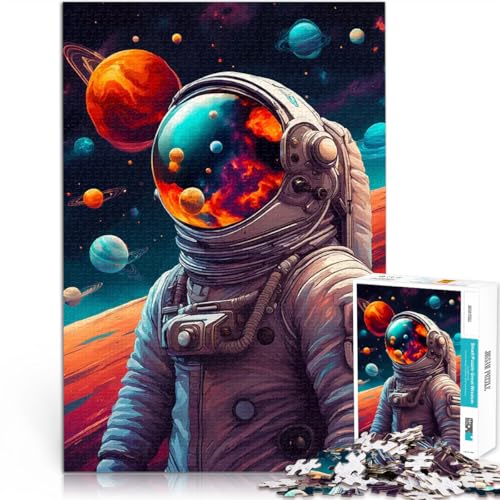 1000-teilige Puzzles für Teenager Herausfordernd Schwierig Astronaut im Weltraum Wanddekoration Einzigartige Geburtstags- und Weihnachtsgeschenke38x26cm 1000-teilige Puzzles für Teenager Herausfordernd Schwierig Astronaut im Weltraum Wanddekoration Einzigartige Geburtstags- und Weihnachtsgeschenke38x26cm von AITEXI
