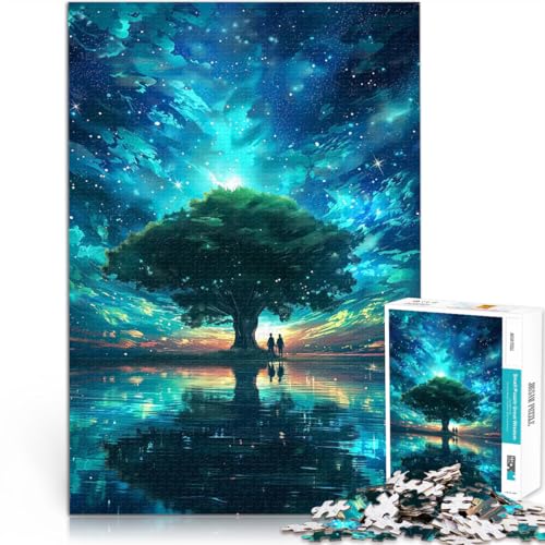 1000-teilige Puzzles für Teenager Herausforderndes Spiel Fantasielandschaftsbaum denn eignet ganze Familie75x50cm von AITEXI
