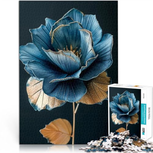 1000-teilige Puzzles für Teenager Herausforderndes Spiel Rosenblumenliebhaber eignet ganze Familie52x38cm von AITEXI