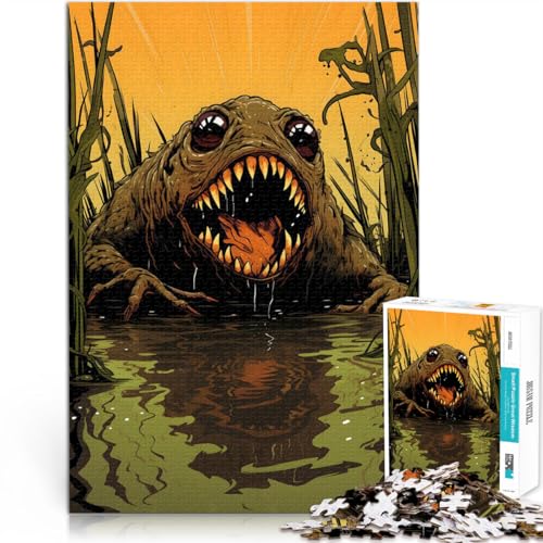 1000-teilige Puzzles für Teenager Herausforderndes Spiel Sumpfkreatur denn eignet ganze Familie75x50cm 1000-teilige Puzzles für Teenager Herausforderndes Spiel Sumpfkreatur denn eignet ganze Familie75x50cm von AITEXI