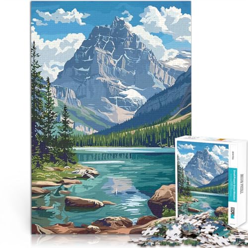 1000-teilige Puzzles für Teenager Lernspiel-Herausforderungsspielzeug Bergseelandschaft Lernspiel für Geburtstag, Weihnachten75x50cm 1000-teilige Puzzles für Teenager Lernspiel-Herausforderungsspielzeug Bergseelandschaft Lernspiel für Geburtstag, Weihnachten75x50cm von AITEXI