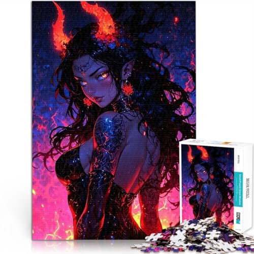 1000-teilige Puzzles für Teenager Lernspiel-Herausforderungsspielzeug Höllenkönigin Anime Lernspiel für Geburtstag, Weihnachten38x26cm von AITEXI