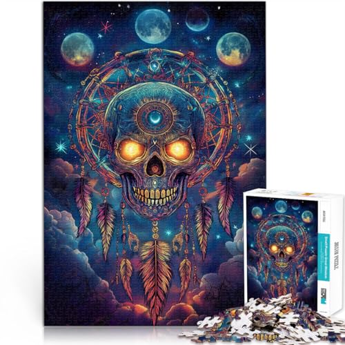 1000-teilige Puzzles für Teenager Lernspiele DIY Spielzeug Fantasy-Magie-Totenkopf Geeignet für die Schreibtischdekoration75x50cm 1000-teilige Puzzles für Teenager Lernspiele DIY Spielzeug Fantasy-Magie-Totenkopf Geeignet für die Schreibtischdekoration75x50cm von AITEXI