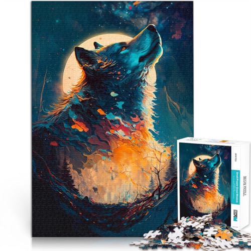 1000-teilige Puzzles für Teenager Lernspiele DIY Spielzeug Wolf Fantasievolle Bilder Lernspiel für Geburtstag, Weihnachten75x50cm 1000-teilige Puzzles für Teenager Lernspiele DIY Spielzeug Wolf Fantasievolle Bilder Lernspiel für Geburtstag, Weihnachten75x50cm von AITEXI