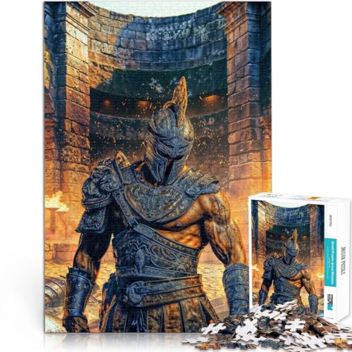 1000-teilige Puzzles für Teenager Pädagogisches Spielzeug zum Stressabbau Gladiator in der Arena Angebot als Geschenk für die ganze Familie38x26cm von AITEXI