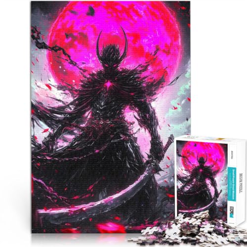 1000-teilige Puzzles für Teenager Quizspiel Dunkler Krieger unter dem Blutmond Jedes Stück ist einzigartig – Anspruchsvolles Familienspiel38x26cm 1000-teilige Puzzles für Teenager Quizspiel Dunkler Krieger unter dem Blutmond Jedes Stück ist einzigartig – Anspruchsvolles Familienspiel38x26cm von AITEXI