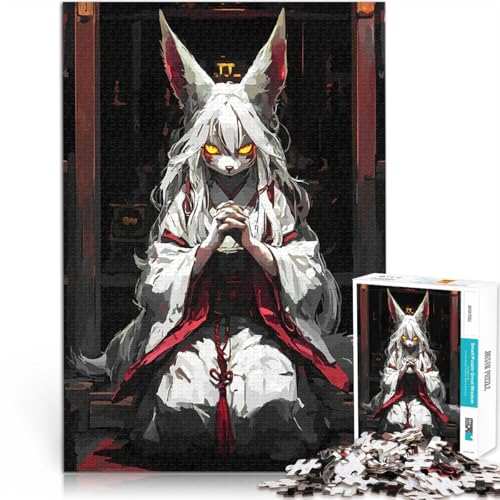 1000-teilige Puzzles für Teenager Quizspiel Kitsune im Schrein Vektorgrafiken Lustige Aktivitäten für zu Hause, Geburtstagsgeschenk, Reisegeschenk,38x26cm 1000-teilige Puzzles für Teenager Quizspiel Kitsune im Schrein Vektorgrafiken Lustige Aktivitäten für zu Hause, Geburtstagsgeschenk, Reisegeschenk,38x26cm von AITEXI