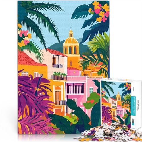 1000-teilige Puzzles für Teenager Quizspiel Tropisches mediterranes Stadtbild denn eignet ganze Familie75x50cm 1000-teilige Puzzles für Teenager Quizspiel Tropisches mediterranes Stadtbild denn eignet ganze Familie75x50cm von AITEXI