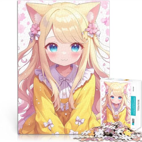 1000-teilige Puzzles für Teenager Schwierig und herausfordernd Anime-Mädchen Kawaii Neko einzigartiges Herausforderungsspiel75x50cm 1000-teilige Puzzles für Teenager Schwierig und herausfordernd Anime-Mädchen Kawaii Neko einzigartiges Herausforderungsspiel75x50cm von AITEXI
