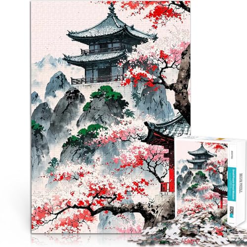 1000-teilige Puzzles für Teenager Schwierig und herausfordernd Japanische Pagode in den Bergen Die Liebe zwischen Paaren stärken52x38cm 1000-teilige Puzzles für Teenager Schwierig und herausfordernd Japanische Pagode in den Bergen Die Liebe zwischen Paaren stärken52x38cm von AITEXI
