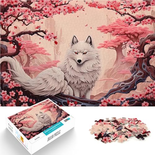 1000-teilige Puzzles für Teenager Spiel Kirschblütenfuchsbaby Wanddekoration Einzigartige Geburtstags- und Weihnachtsgeschenke38x26cm 1000-teilige Puzzles für Teenager Spiel Kirschblütenfuchsbaby Wanddekoration Einzigartige Geburtstags- und Weihnachtsgeschenke38x26cm von AITEXI