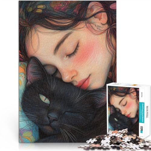 1000-teilige Puzzles für Teenager Spiel Kleines Nickerchen mit süßer Katze denn eignet ganze Familie52x38cm 1000-teilige Puzzles für Teenager Spiel Kleines Nickerchen mit süßer Katze denn eignet ganze Familie52x38cm von AITEXI
