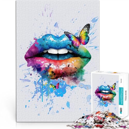 1000-teilige Puzzles für Teenager Spiele Spielzeug Geschenk Schmetterlings-Spritzlippe Lernspiel für Geburtstag, Weihnachten38x26cm 1000-teilige Puzzles für Teenager Spiele Spielzeug Geschenk Schmetterlings-Spritzlippe Lernspiel für Geburtstag, Weihnachten38x26cm von AITEXI