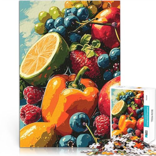 1000-teilige Puzzles für Teenager Spielspielzeug Obststillleben - Sommerliche Fülle Die Liebe zwischen Paaren stärken38x26cm von AITEXI