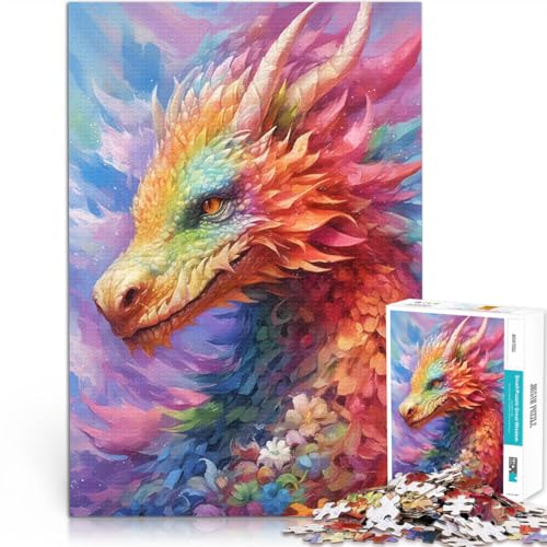 1000-teilige Puzzles für Teenager Spielzeug-Intellektuelles Spiel Regenbogenblumendrache Lernspiel für Geburtstag, Weihnachten38x26cm 1000-teilige Puzzles für Teenager Spielzeug-Intellektuelles Spiel Regenbogenblumendrache Lernspiel für Geburtstag, Weihnachten38x26cm von AITEXI