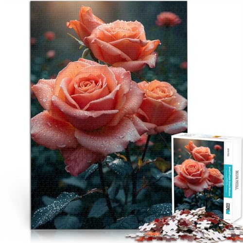 1000-teilige Puzzles für Teenager Stressabbau-Spielzeug Rosenblumenliebhaber eignet ganze Familie52x38cm 1000-teilige Puzzles für Teenager Stressabbau-Spielzeug Rosenblumenliebhaber eignet ganze Familie52x38cm von AITEXI