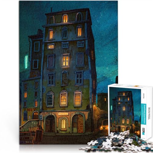 1000-teilige Puzzles für Teenager für Lernspiel-Herausforderungsspielzeug Francisco-Turm bei Nacht Einzigartige Geburtstags- und Geschenkideen38x26cm von AITEXI