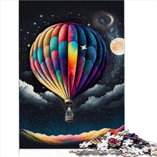 1000-teiliges Puzzle, Luftballon-Puzzle, Geschenk, 100% recycelter Karton, lustige Familienpuzzles für Erwachsene, Lernspielzeug, Familienspiele (26 x 38 cm) von AITEXI