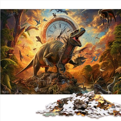 1000-teiliges Puzzle für Erwachsene, Dinosaurier-Welt-Puzzles für Erwachsene, Holzpuzzle, nachhaltiges Puzzle für Erwachsene, für Jugendliche und Erwachsene, 1000 Teile (50 x 75 cm) von AITEXI