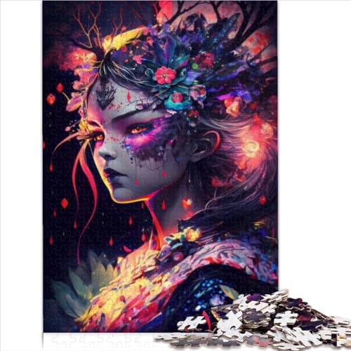 1000-teiliges Puzzle für Erwachsene, Manga-Mädchen-Puzzle, Holzpuzzle für Teenager, einzigartige Geburtstags, 1000 Stück (50 x 75 cm) von AITEXI