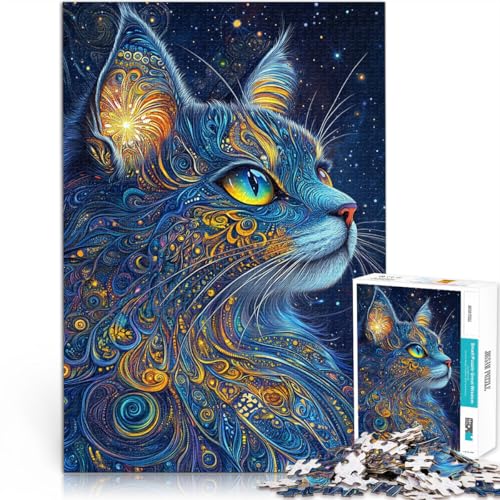 1000-teiliges Puzzle für Erwachsene Anspruchsvoll, Aber lustig und humorvoll Weltraumkatze Geeignet für die Schreibtischdekoration75x50cm 1000-teiliges Puzzle für Erwachsene Anspruchsvoll, Aber lustig und humorvoll Weltraumkatze Geeignet für die Schreibtischdekoration75x50cm von AITEXI