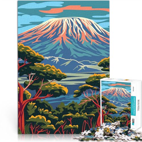 2000-teiliges Puzzle für Erwachsene Anspruchsvolles Spiel und Familienspaß Landschaft des Kilimandscharo Wichtelgeschenke70x100cm von AITEXI