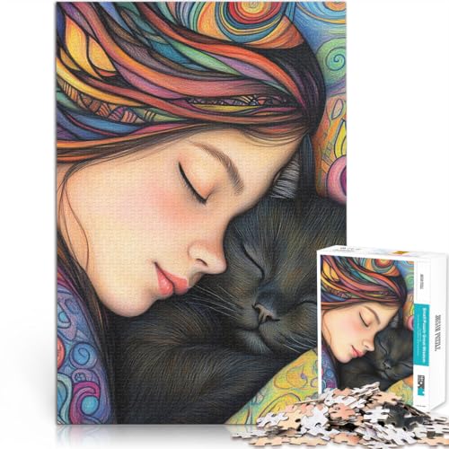 1000-teiliges Puzzle für Erwachsene DIY-Spielzeug Kleines Nickerchen mit süßer Katze Geeignet für die Schreibtischdekoration52x38cm 1000-teiliges Puzzle für Erwachsene DIY-Spielzeug Kleines Nickerchen mit süßer Katze Geeignet für die Schreibtischdekoration52x38cm von AITEXI