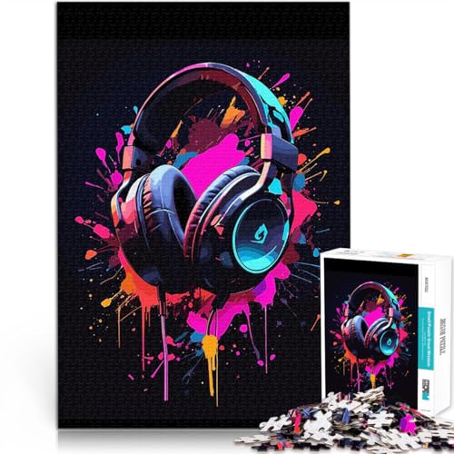 1000-teiliges Puzzle für Erwachsene Dekomprimierendes intellektuelles Lernspielzeug Gaming-Kopfhörer Geschenkideen75x50cm 1000-teiliges Puzzle für Erwachsene Dekomprimierendes intellektuelles Lernspielzeug Gaming-Kopfhörer Geschenkideen75x50cm von AITEXI